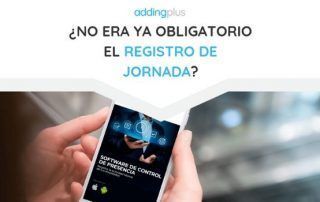 Imagen de un móvil con software para el control de presencia
