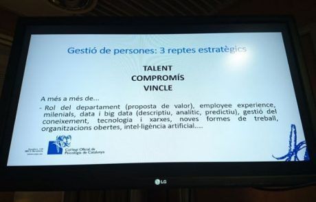 Pantalla indicando la Gestión de personas, 3 retos estratégicos