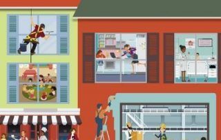 Cartel día mundial de la seguridad y salud en el trabajo
