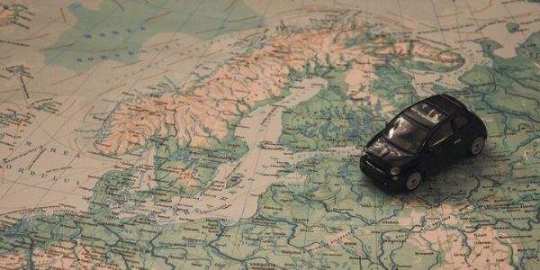 Mapa de Europa opción para viajar