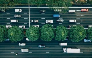 Vista de coches in itinere