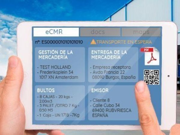 eCMR trazabilidad de entregas